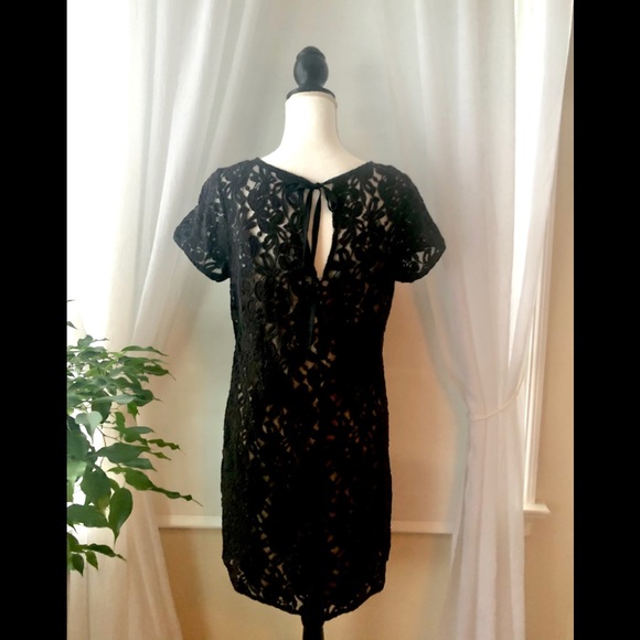 Loft black lace shift dress - Picture 3 of 6